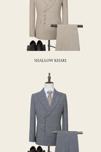 Elegant Men’s 2-Piece Suit – Slim Fit, Double-Breasted Style