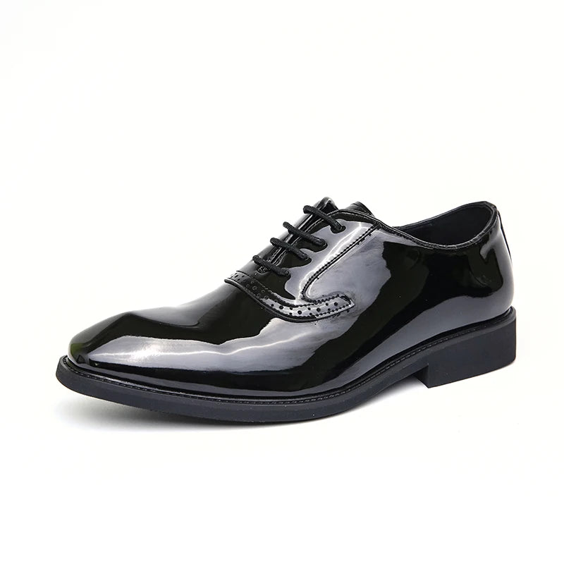 Men's Shiny Emerald Dress Shoes