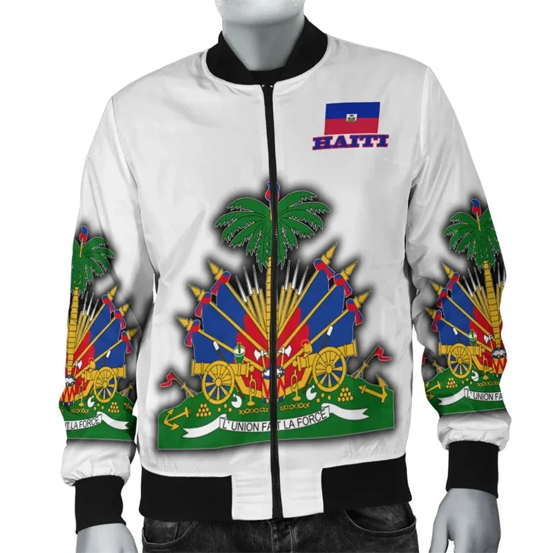 Haiti Flag 3D Bomber Jacket
