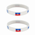 Haitian Flag Rubber Wristbands