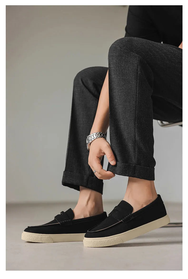 Suede Leather Men’s Loafers