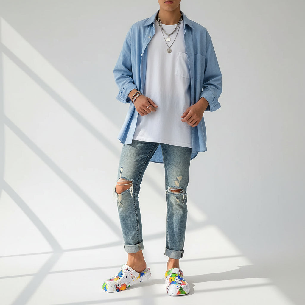 Couple Style Men's and Women's Clogs Sandals Slippers