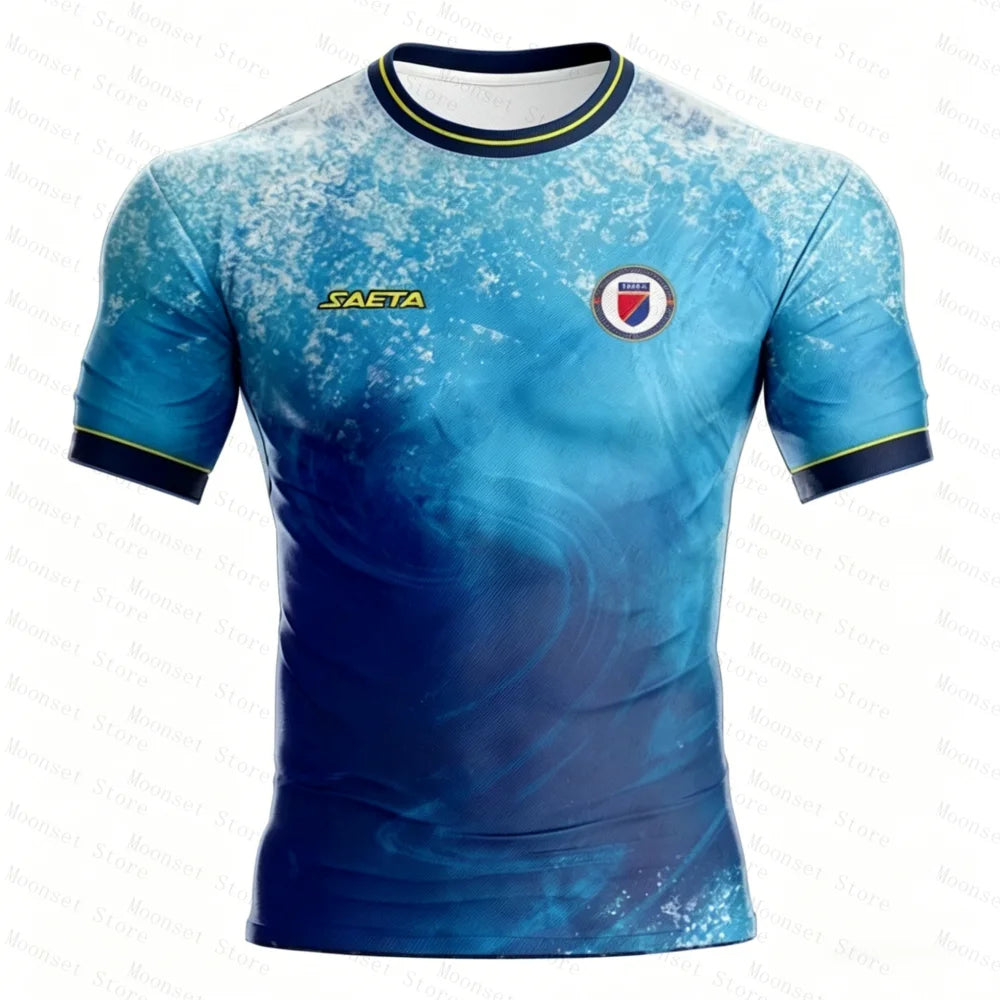 Youth Haiti Soccer Jersey | Short Sleeve Athletic Training Top
