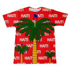 Haitian Flag T-Shirt – Men’s 3D Printed Crew Neck Tee
