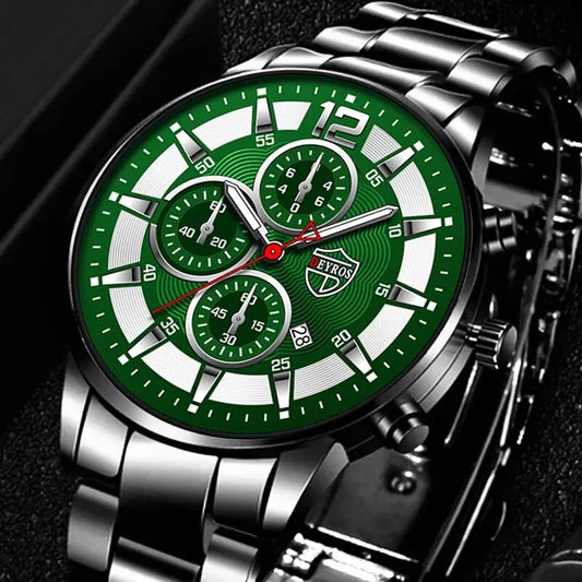 Deyros Stainless Steel Quartz Watch – Business