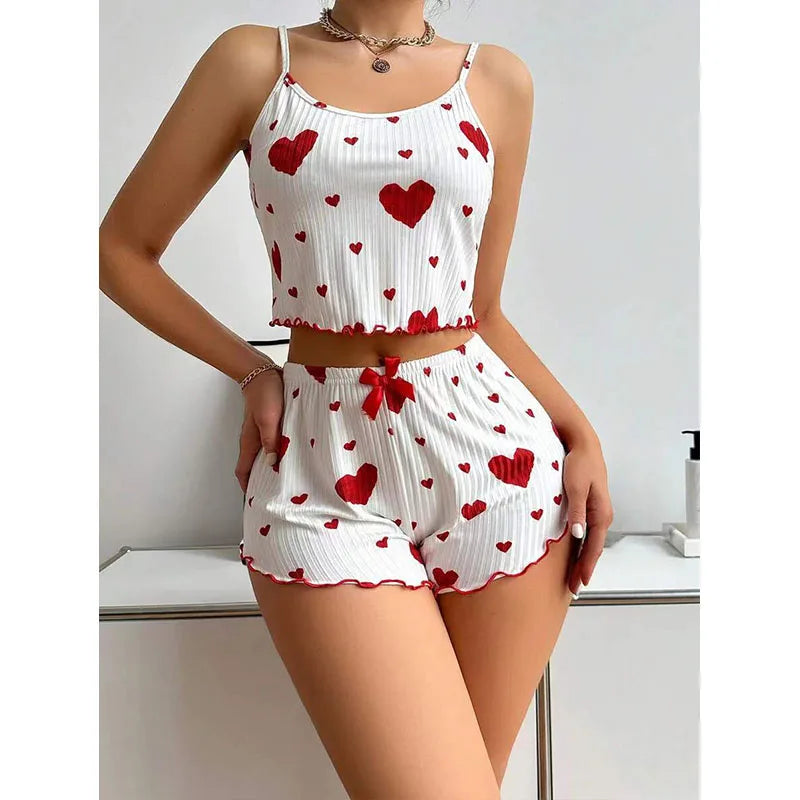 2-Piece Short & Tank Top Sleepwear