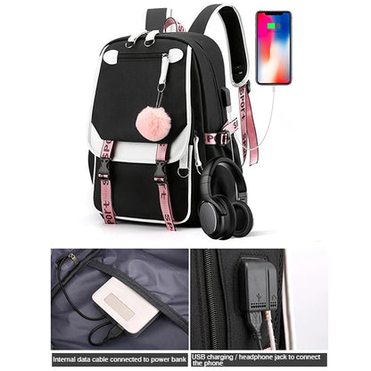 Lilo & Stitch Adventure Backpack – Cartoon Print School Bag for Teens, Kids