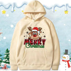 Men’s Christmas Reindeer Warm Hoodie