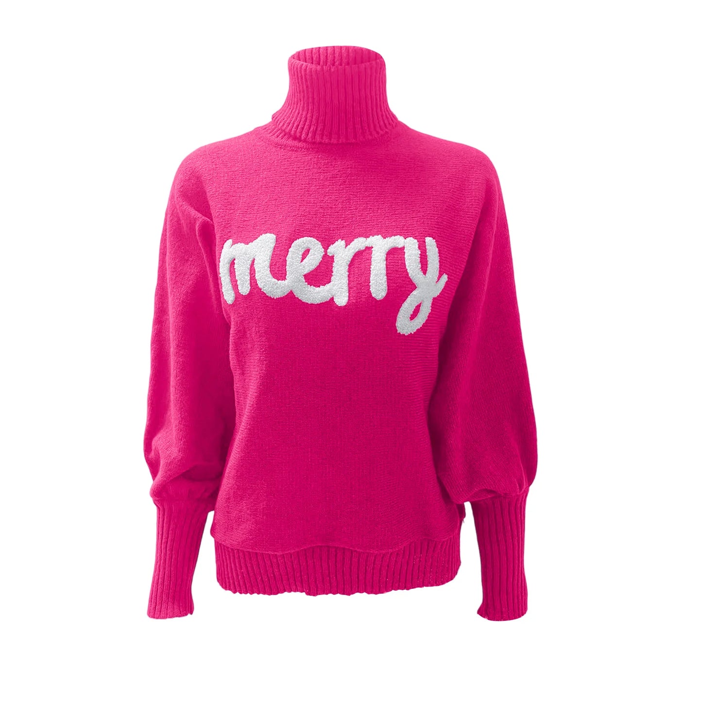 Women’s Christmas Turtleneck Knit Sweater