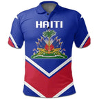 Haiti Flag Polo Shirt