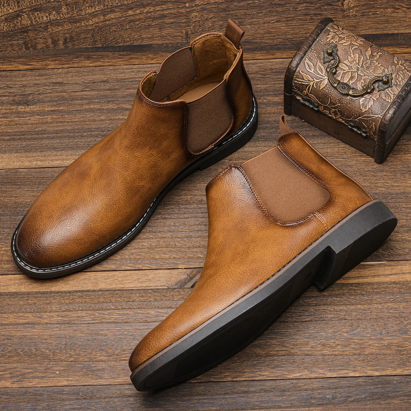 Men’s Chelsea Boots – Retro Leather Fashion