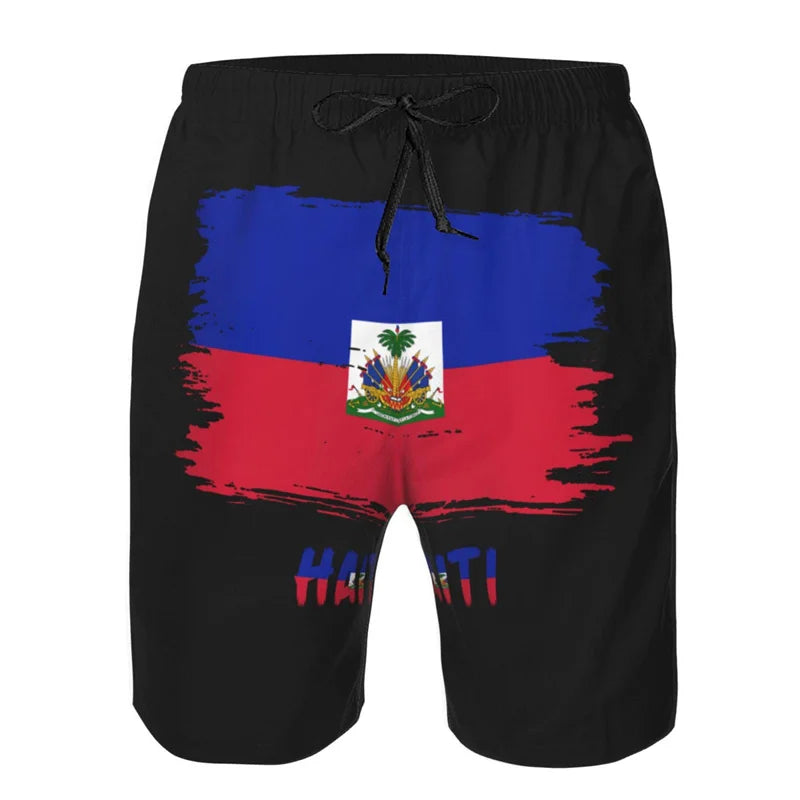 Haitian Flag Board Shorts