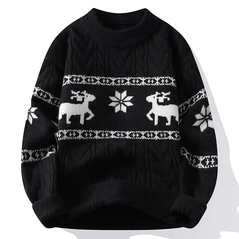 Deer Knit Sweater for Men