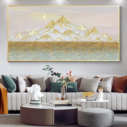 Large Hand-Painted Abstract Oil Painting