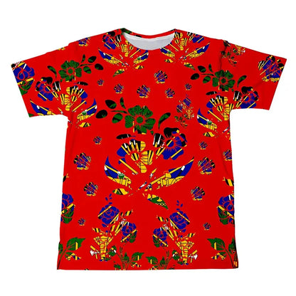 Haitian Flag T-Shirt – Men’s 3D Printed Crew Neck Tee