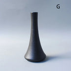 Minimalist Black Ceramic Vase