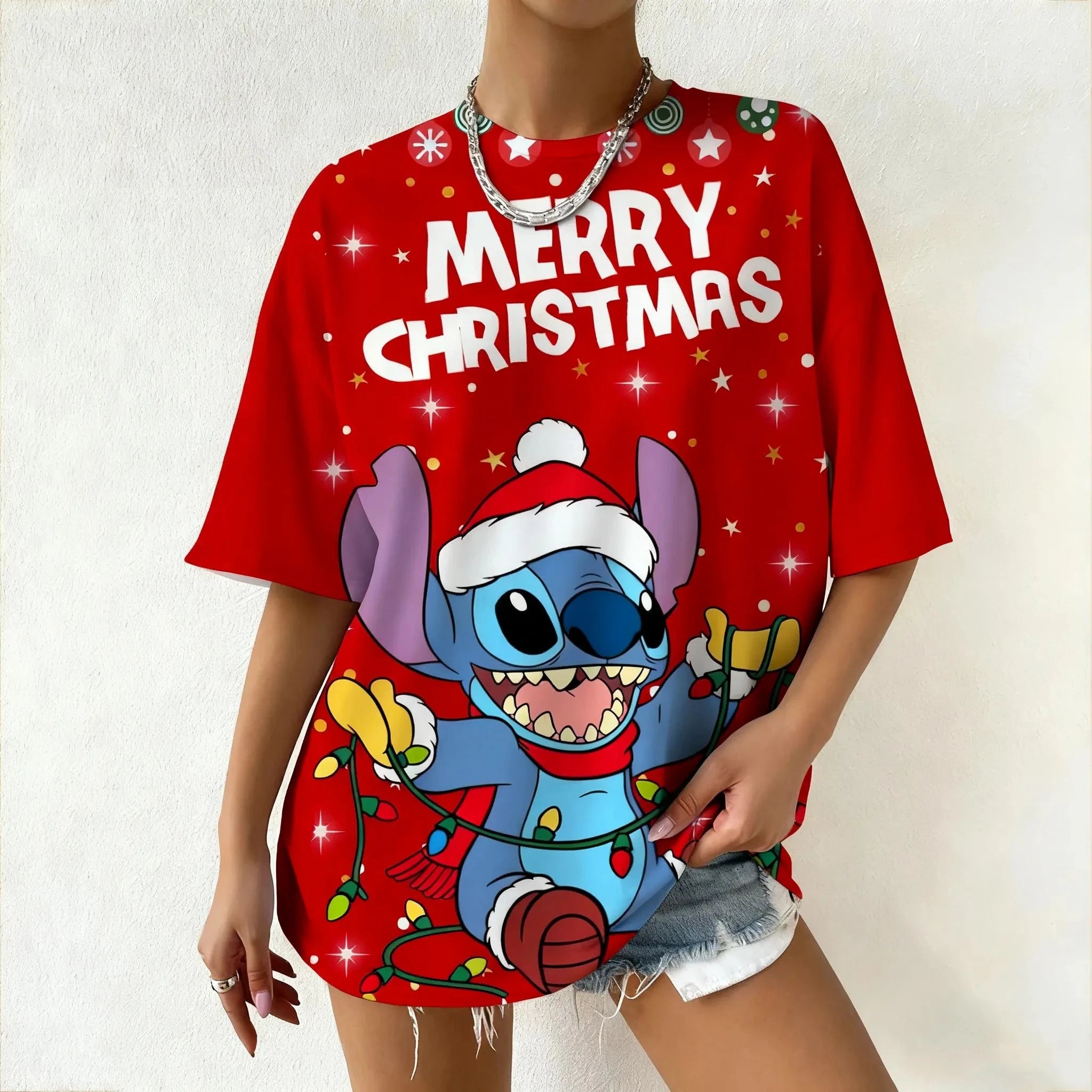 Women’s Disney Stitch Christmas Tee