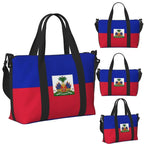 Haiti Flag Large Capacity Travel Tote