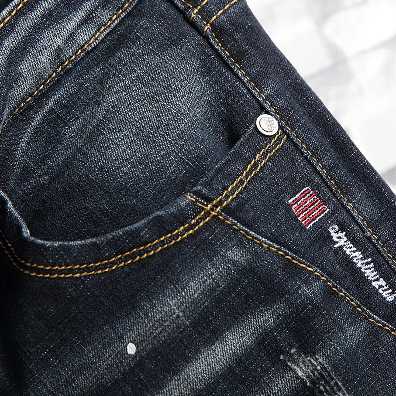 Men’s Slim-Fit Pencil Jeans