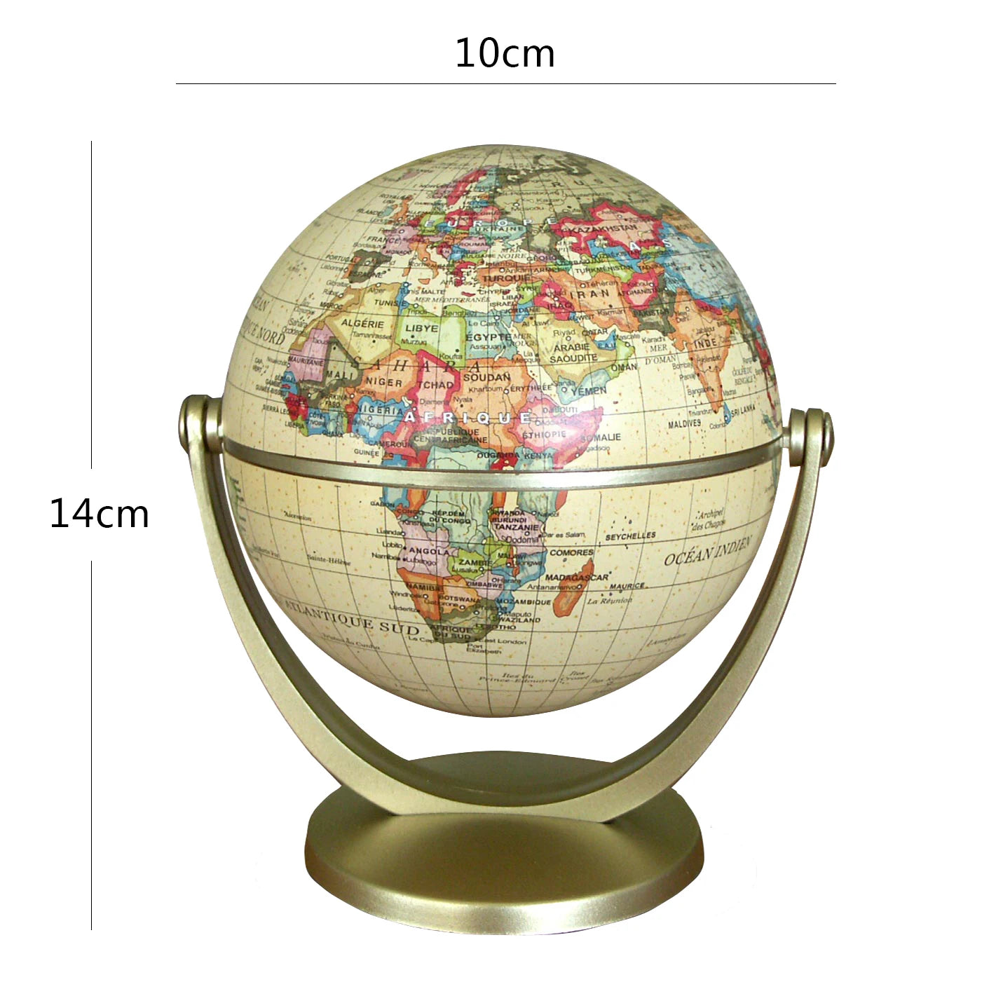 Retro World Globe Modern Learning World Map Globe