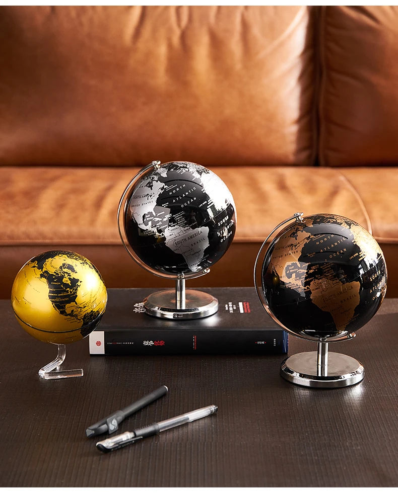 Retro World Globe Modern Learning World Map Globe