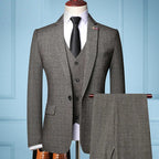 Men’s Elegant 3-Piece Suit – Blazer, Vest & Pants