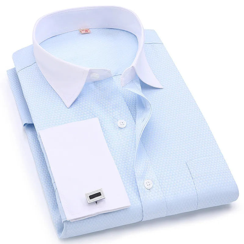 6XL Premium French Cuff Slim Fit Shirt