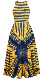 Luxury Women’s Haiti Flag Dress