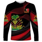 Unisex Long Sleeve,  Mens Negre Marron Design"