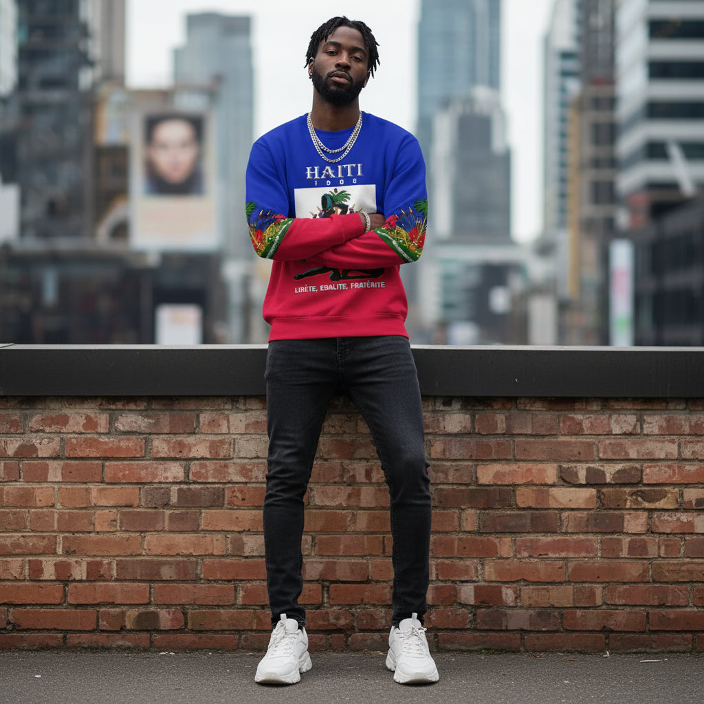 Haiti Flag 3D Sweatshirt