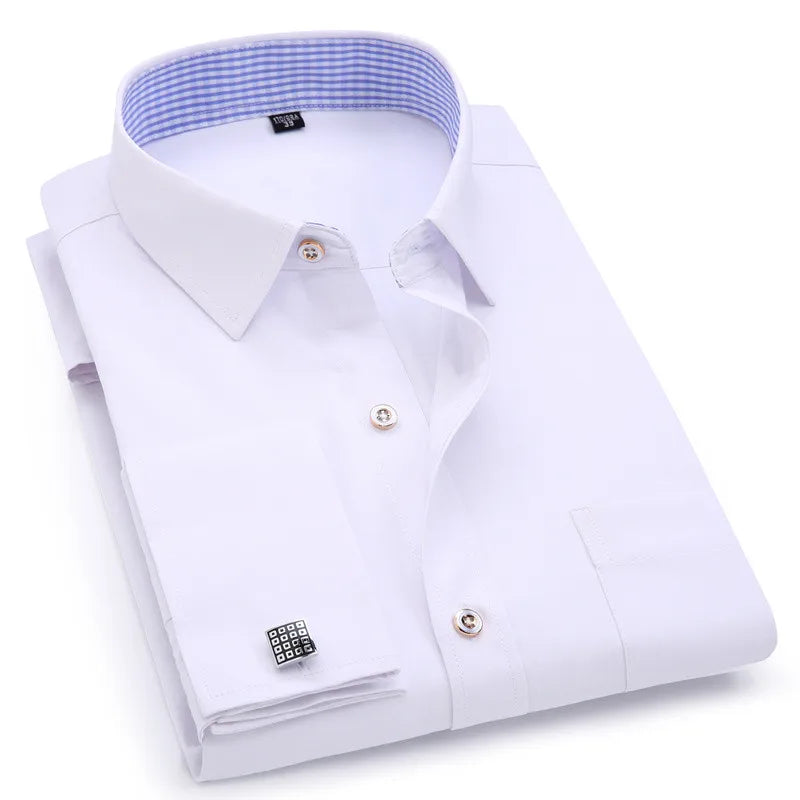 6XL Premium French Cuff Slim Fit Shirt