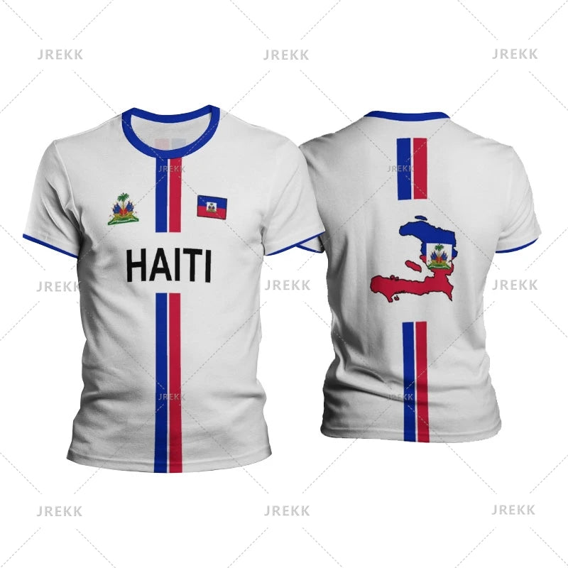Haiti Football T-Shirt – Men’s Oversized Streetwear Tee