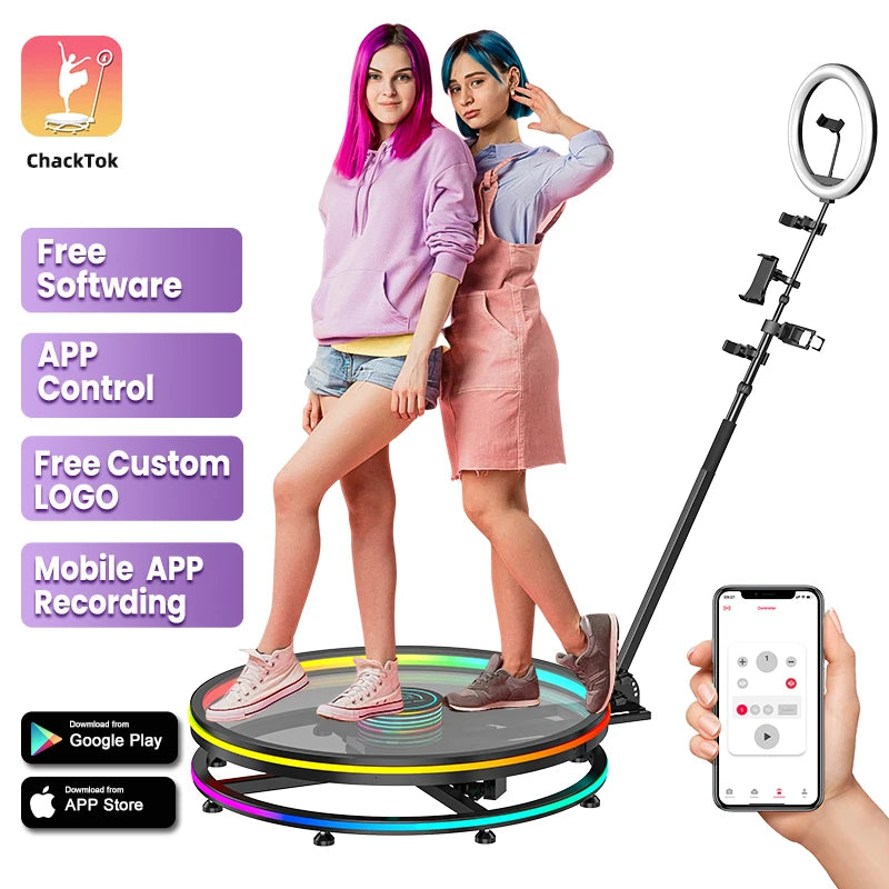 SpinShot Pro 360 Photo Booth – Automatic Rotating Camera with APP Control