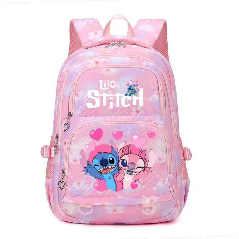 Stitch Backpack – Large Capacity Anime Print Daypack for School, Travel