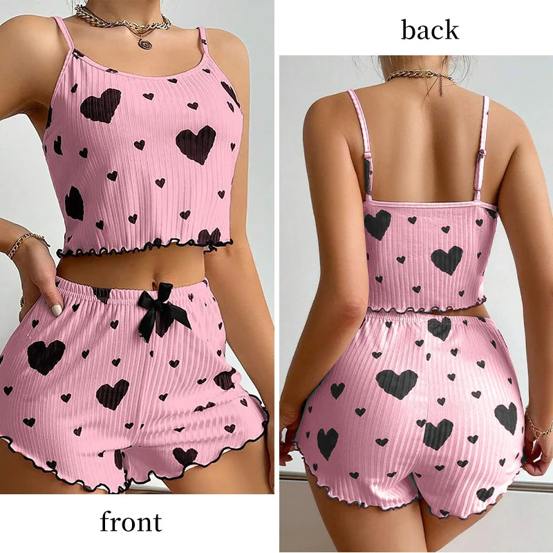 2-Piece Short & Tank Top Sleepwear