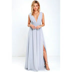 Elegant Red Backless Maxi Dress