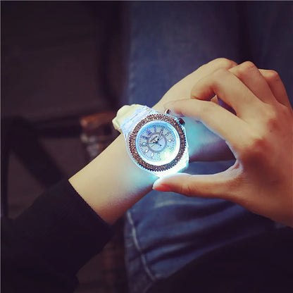 Luxury Dual Display Ladies & Men’s Quartz LED Sport Watch