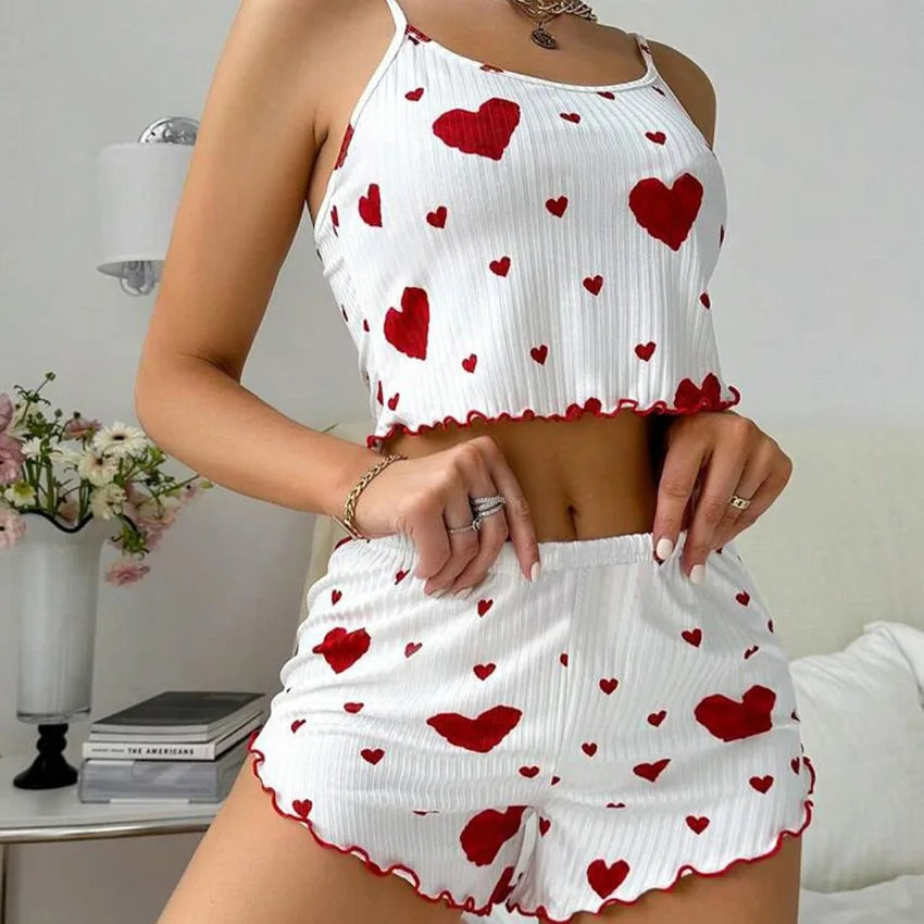 2-Piece Short & Tank Top Sleepwear