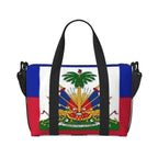 Custom Haiti Flag Travel Tote