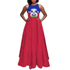 Luxury Women’s Haiti Flag Dress
