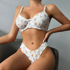 Floral Underwire Lingerie Set