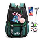Lilo & Stitch Adventure Backpack – Cartoon Print School Bag for Teens, Kids