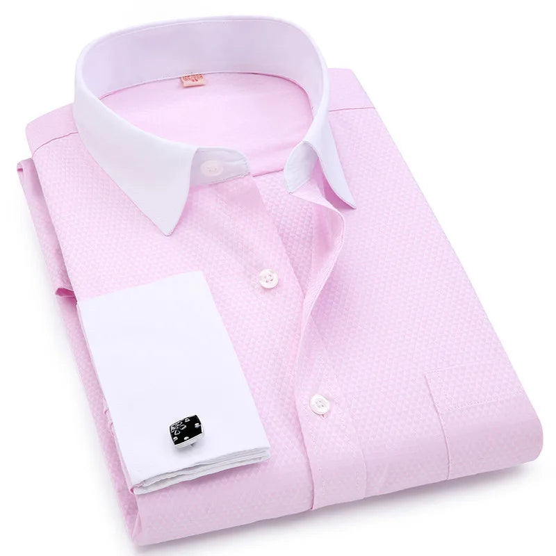 6XL Premium French Cuff Slim Fit Shirt