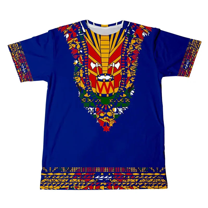 Haitian Flag T-Shirt – Men’s 3D Printed Crew Neck Tee