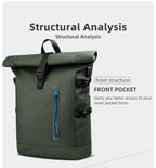 Heroic Knight Rolltop Travel Backpack