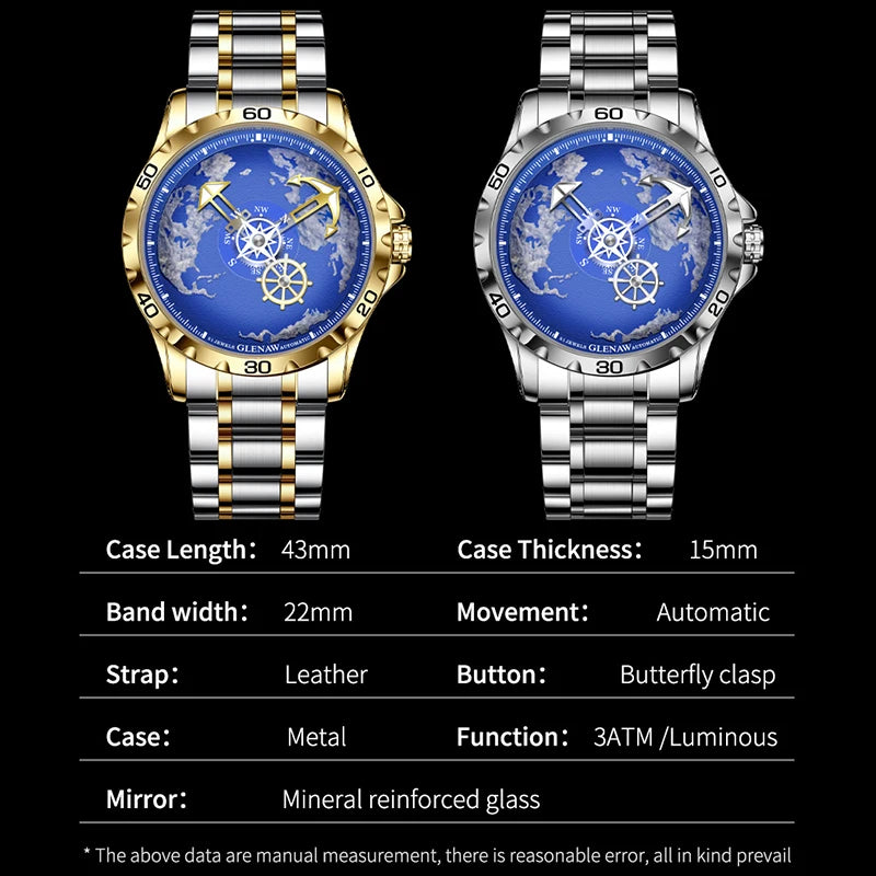 Men’s Nautical Series Traveler Watch