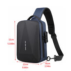 Anti-Theft Crossbody Chest Pack with USB Charging Port – Fashion Business Travel Shoulder Bag