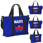 Haiti Flag Large Capacity Travel Tote