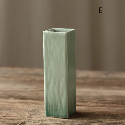 Simple Ceramic Hydroponic Vase – Small Decorative Plant Pot for Living Room & Dining Table