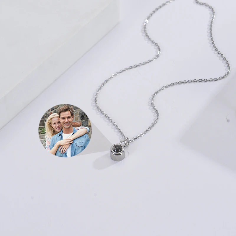 Personalized Photo Projection Necklace